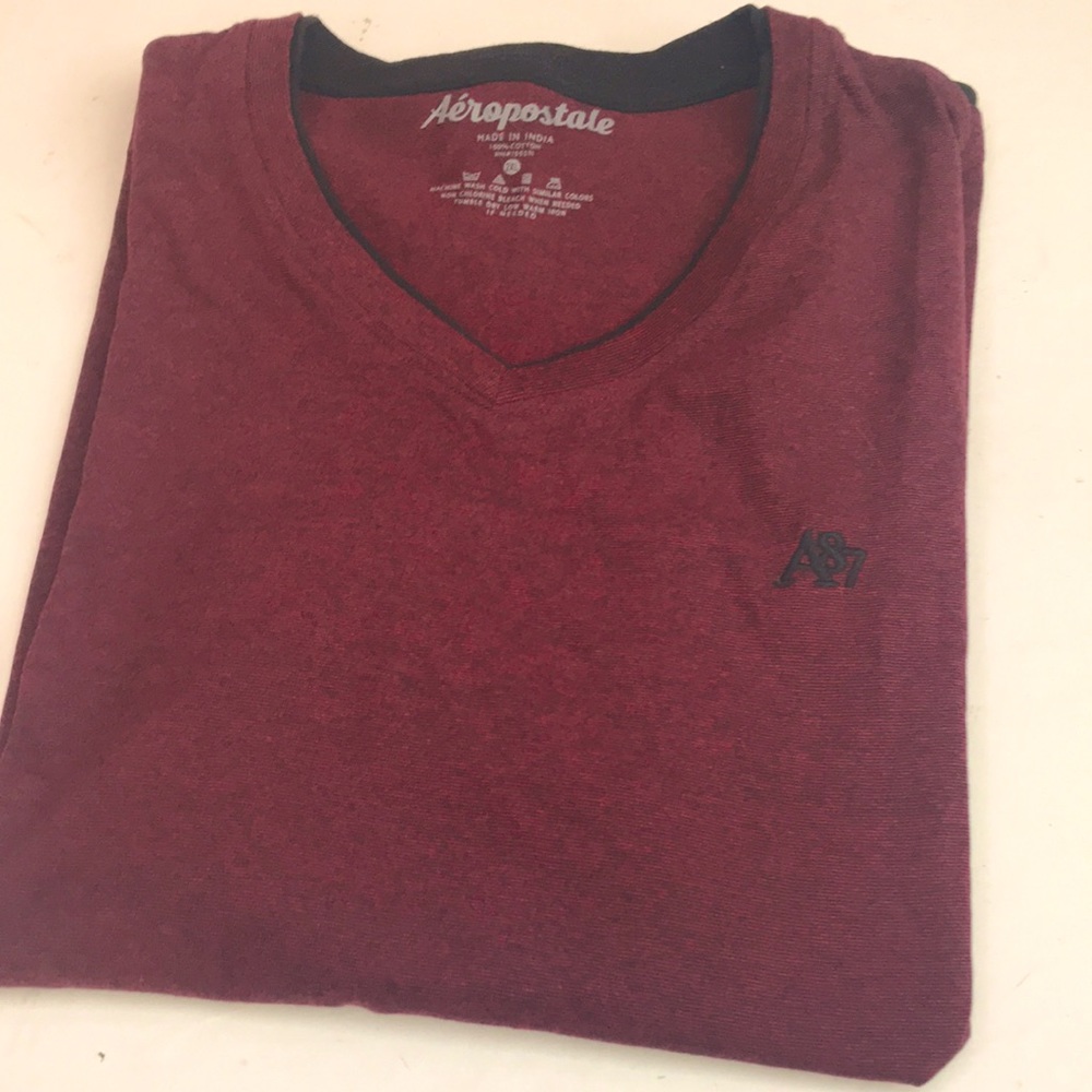 2XL Maroon VNeck Tee from Aeropostale NWT